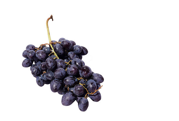 istock Grapes on a white background. Branch with grape berries isolated on white background. 2211431031