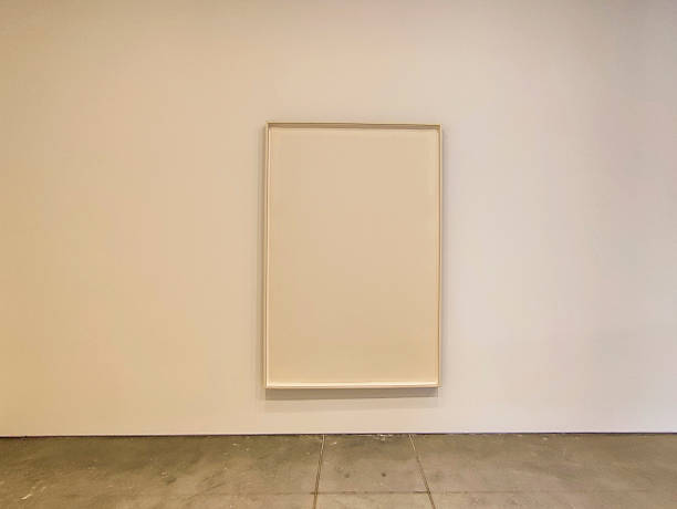 empty white picture frames on the wall at istanbul turkey