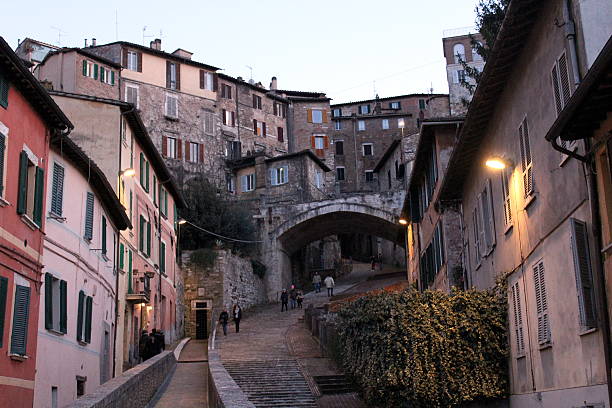 Arch of the aqueduct in Perugia