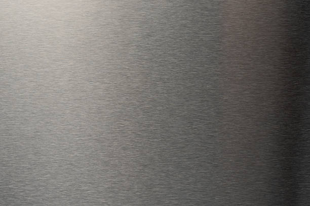 istock Smooth polished surface of grey alloy 2211444352