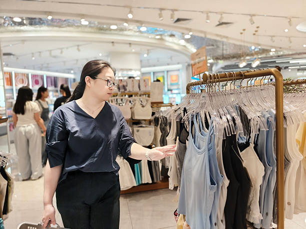 Women shopping for clothes