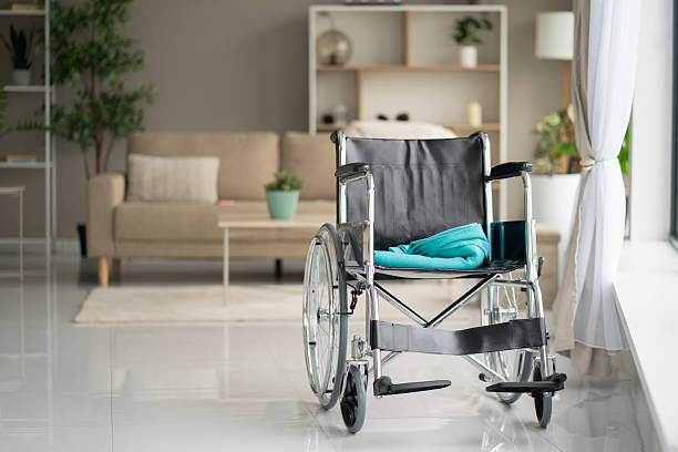 istock Empty Wheelchair Symbolizing Care and Accessibility 2211451311