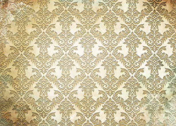 istock Old grunge paper background with decorative retro style ornament. 2211455317