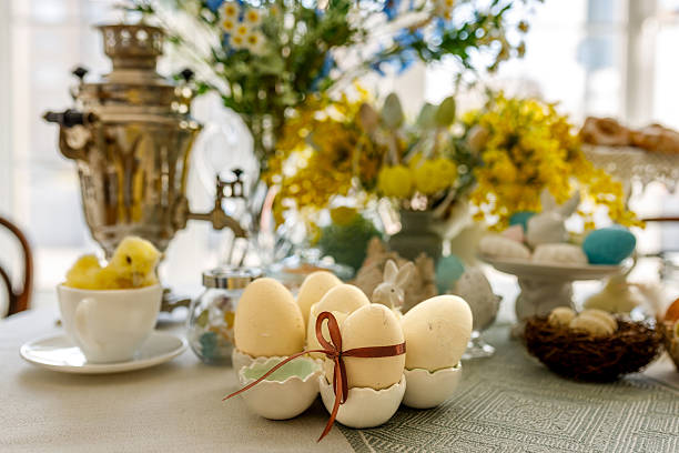 istock Easter composition with eggs, concept of holidays 2211455728