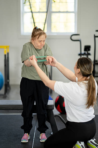 istock Inclusive Personal Training with Support Focused on Holistic Fitness Development 2211459133