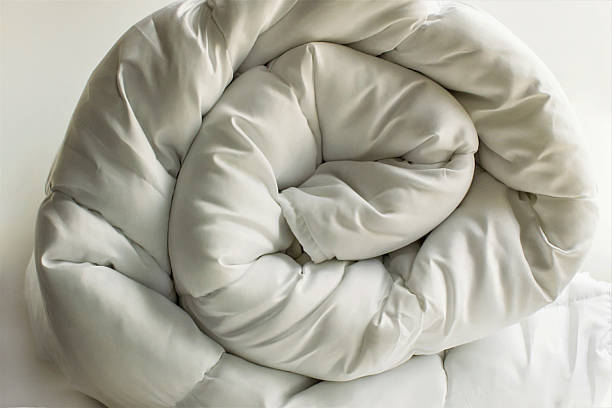 istock Soft,white,washable double size fiber quilt 2211462766