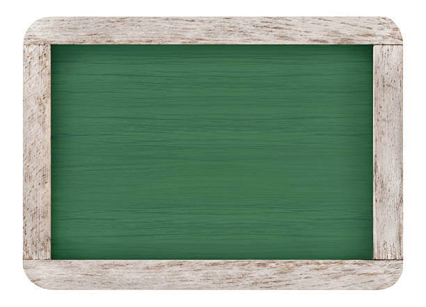 istock Green Chalk Board isolated in white background 2211464601