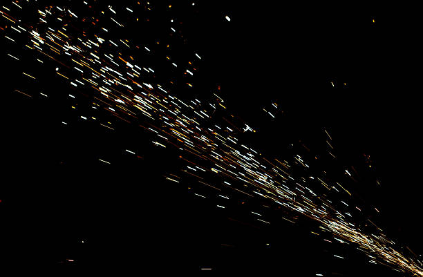 istock A black and white image of a starry sky with a bright light in the middle 2211466979