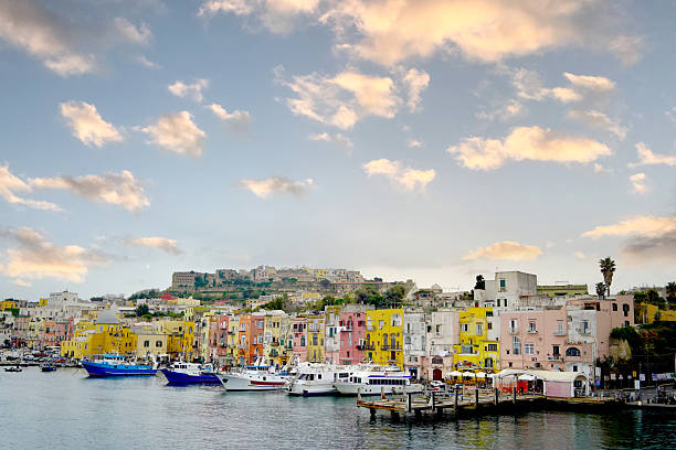istock Small harbour of Procida island, Italy 2211469909