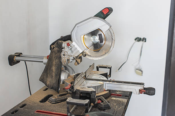 istock Circular saw with vacuum cleaner 2211471127