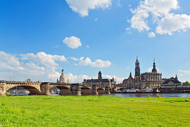 istock Panoramic view of Dresden skyline in summer, Saxony, Germany 2211474264