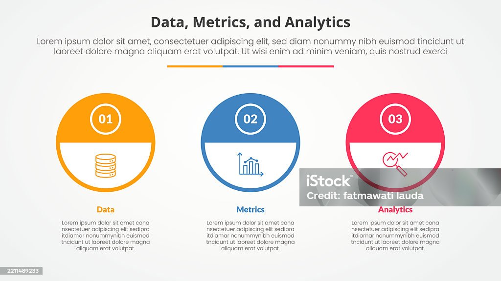 Data Analytics Header Image Data Metrics And Analytics Infographic Concept For Slide Presentation ...