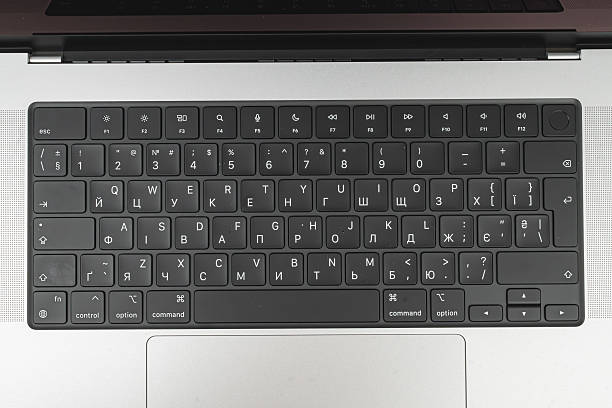 istock Image of a high-quality, multilingual laptop keyboard showcasing international accessibility 2211491404
