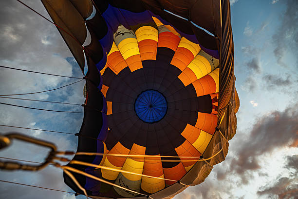 istock Hot air balloon burner igniting during ascent in Namibia 2211492381