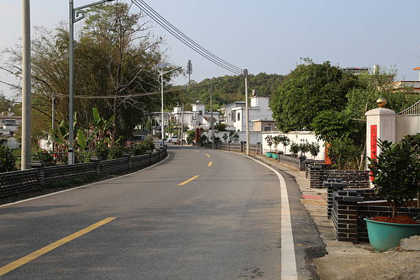 istock A street with a yellow line down the middle 2211506186