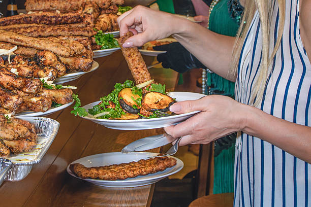 istock BBQ meat close-up in a freely available buffet 2211512167