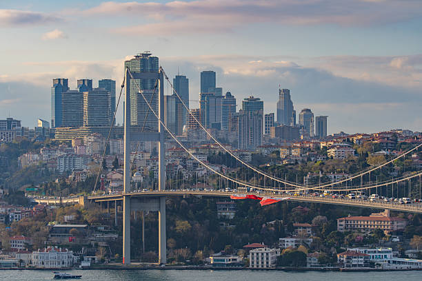 istock Bosphorus Bridge with Istanbul skyline in the background 2211520742
