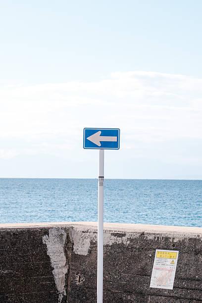 istock Blue sea and sign 2211523077