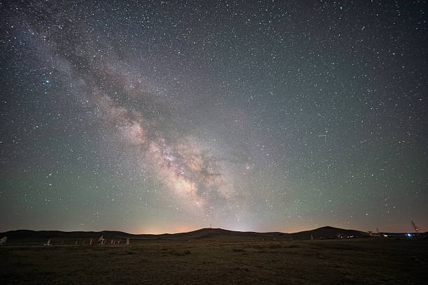istock Starry night with the Milky Way Galaxy 2211523973