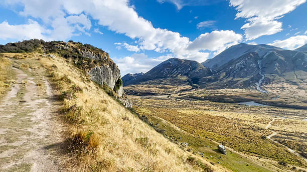 istock Ashburton highlands valley and mountain scenery 2211525691