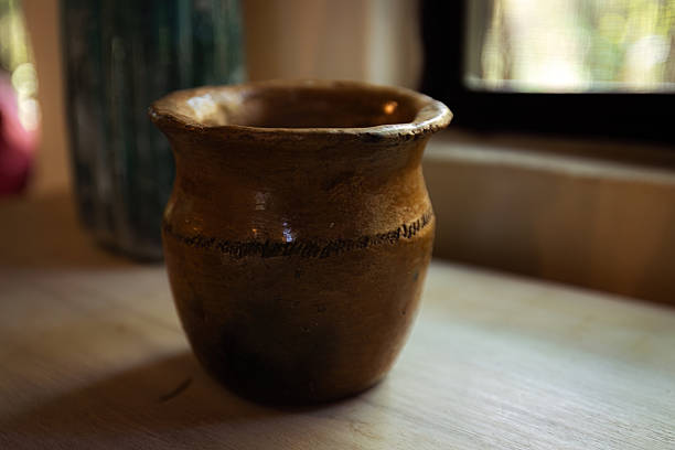 istock Handmade clay pot on windowsill near Victoria Falls 2211528417