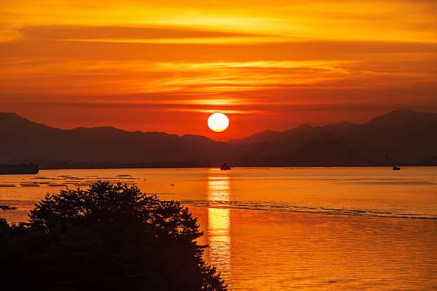 Sunrise in Miyajima, Hiroshima Prefecture