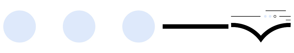 Sequential Process Flow Representation With Three Circles And A Single ...