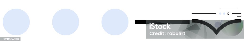 Sequential Process Flow Representation With Three Circles And A Single ...