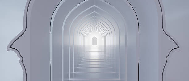 istock A long, narrow hallway with a light shining through the doorway 2211538628