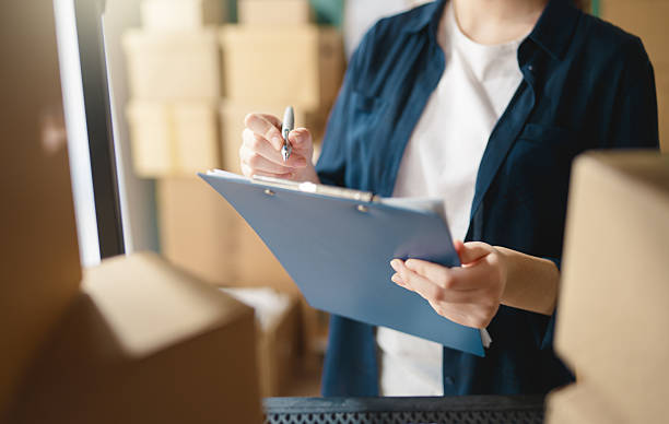 istock Woman working in a warehouse. 2211542740