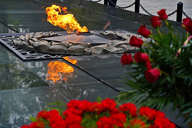 istock Eternal flame. Memorial Day, May 9th. 2211549294