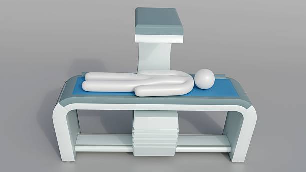A DEXA or Dual-energy X-ray absorptiometry machine.