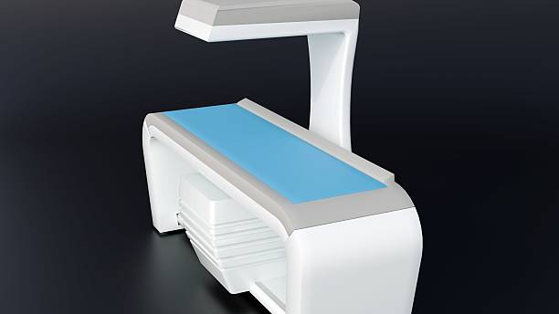 A DEXA or Dual-energy X-ray absorptiometry machine.