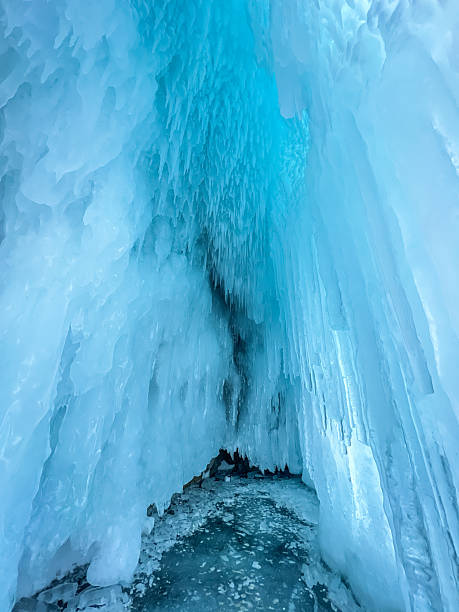istock A large ice formation with a blue sky in the background 2211582951