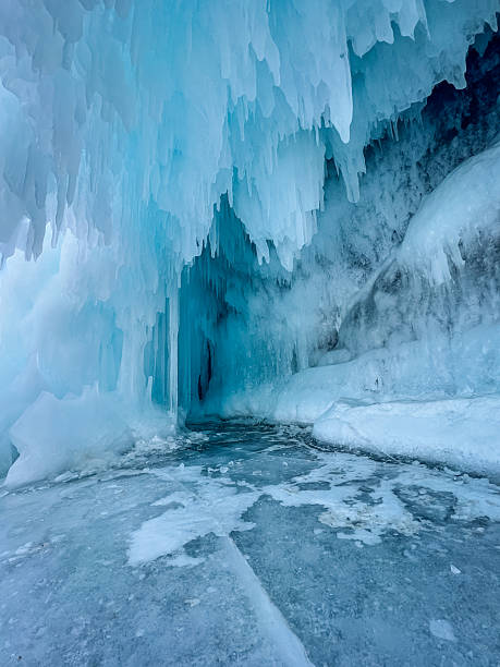 istock A large ice formation with a blue sky in the background 2211582952
