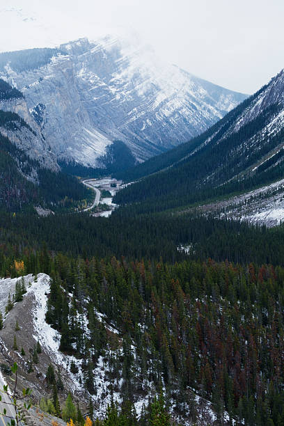 Photo of a mountain landscape in Canada, North America.