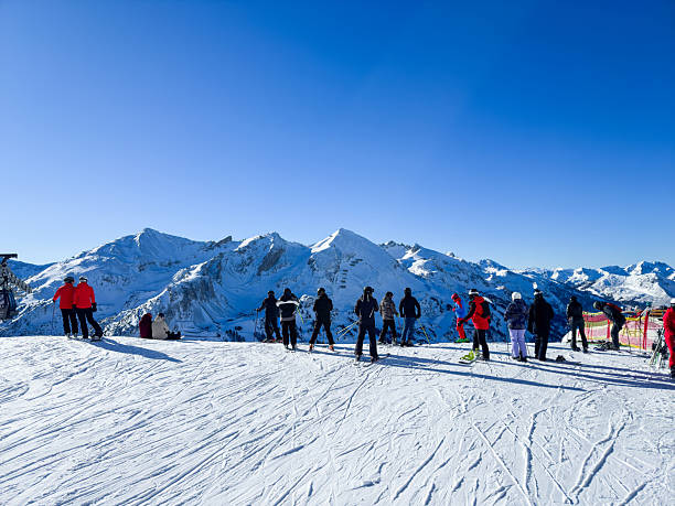 istock Skiers at Obertaueren ski resort, Austria 2211584007