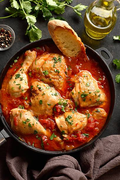 istock Georgian chicken stew with tomatoes and herbs 2211588352