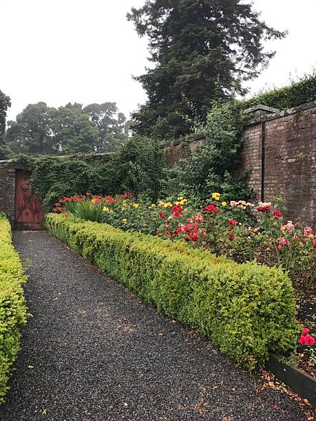 istock Flower Bed In Walled Garden, Crieff, Scotland 2211608431