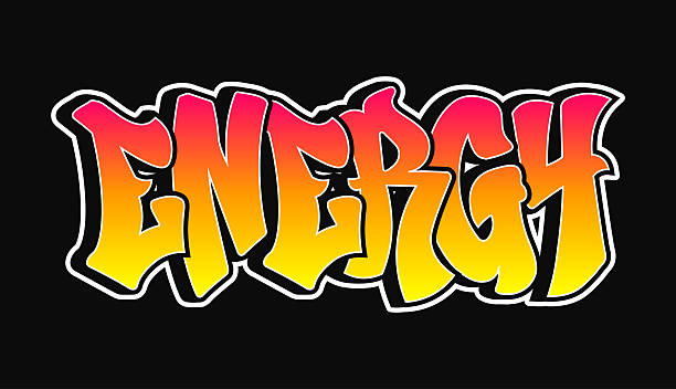 istock The word Energy is written in a bold and colorful graffiti style on a black backdrop. 2211614739