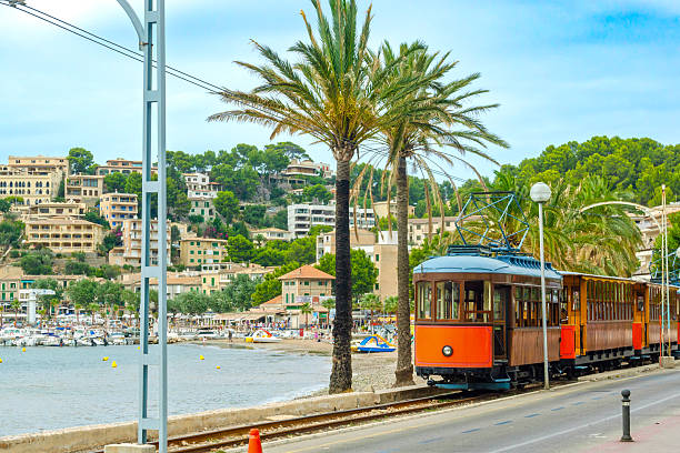 istock Historic tram in Port de Soller 2211615493