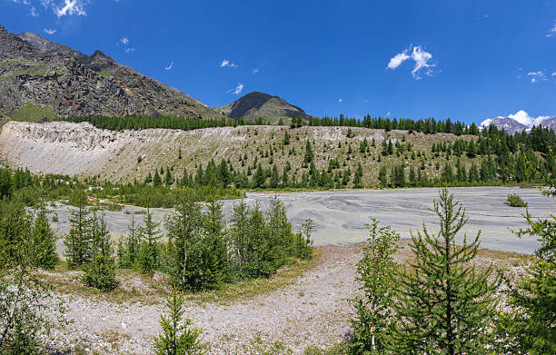 istock The glacial watercourse under Dom peak in Walliser alps. 2211616097