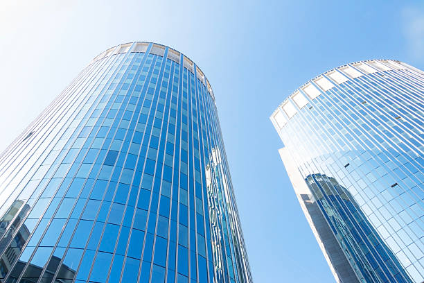 istock Round and Half Round High Rise Office Buildings 2211623524