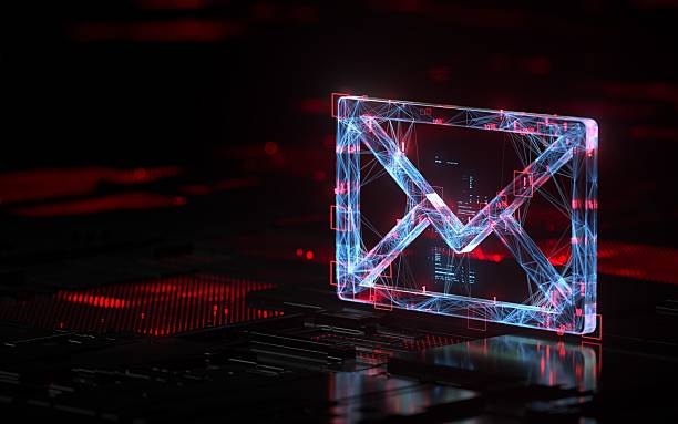 istock Ransomware Cyber Security Phishing Fingerprint Email Encrypted Technology, Digital Information Protected Secured 2211629489