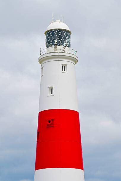 Jurassic Coast, an isolated island  of quaint villages, rocky coastal scenery, Portland Bill Lighthouse in Dorset, England