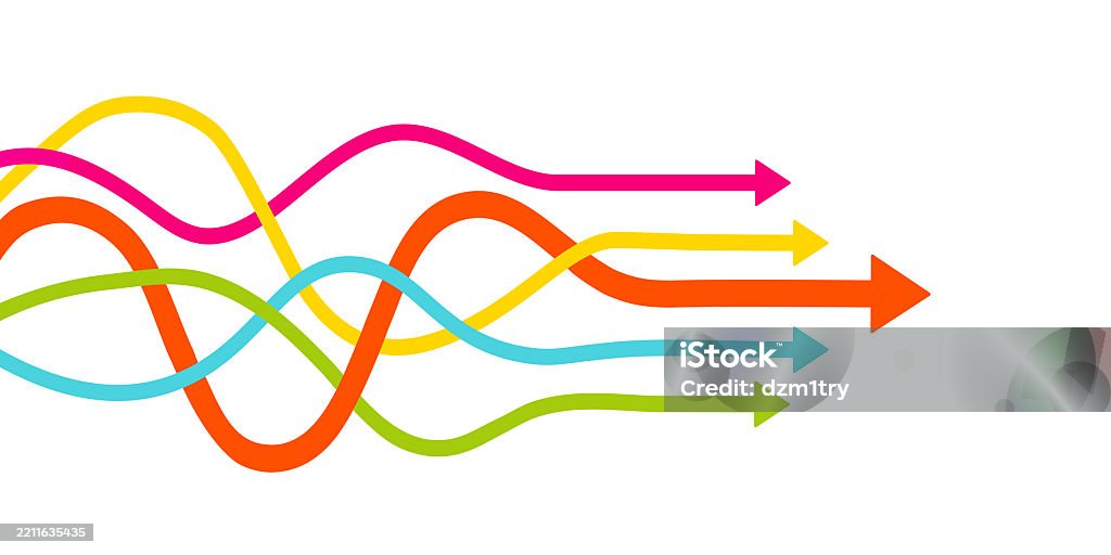 Streamlined Process Vector Images Streamlined Process Illustrated By Intertwined Arrows Stock ...