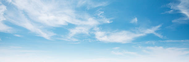 Summer blue sky cloud gradient light white background. Beauty clear cloudy in sunshine calm bright winter air bacground. Gloomy vivid cyan landscape in environment day horizon skyline view spring wind