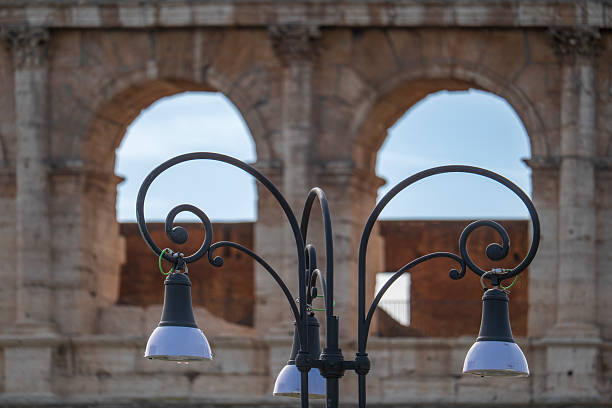 Colosseum arches in the distance
