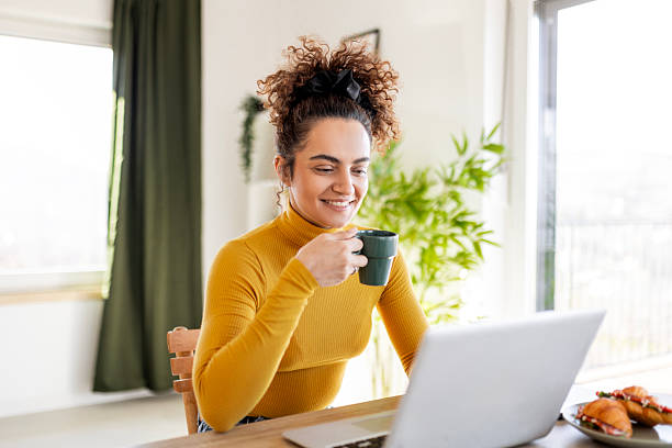 istock Productive Start to the Day at Home Office 2211637373