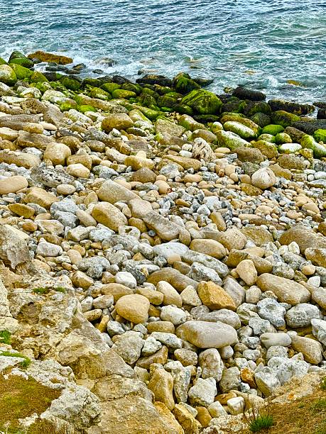 Jurassic Coast, an isolated island  of quaint villages, rocky coastal scenery, Portland Bill Lighthouse in Dorset, England